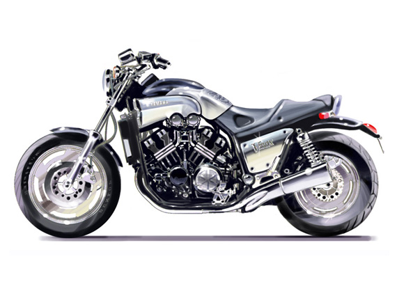 Restyling Vmax.<br>Yamaha<br>1993
